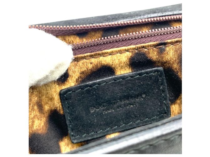 Dolce & Gabbana Borsa a tracolla e spalla Miss Sicily in maglia nera con applicazioni floreali Nero - vista 4