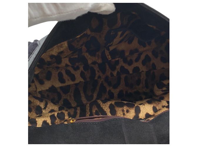 Dolce & Gabbana Borsa a tracolla e spalla Miss Sicily in maglia nera con applicazioni floreali Nero - vista 5