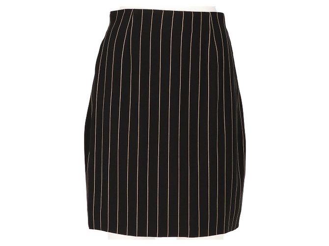 Max Mara Saia anos 90 Preto - vista 3