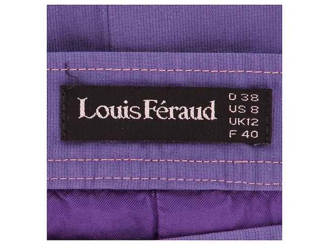 Louis Féraud Falda años 90 Púrpura - vista 5