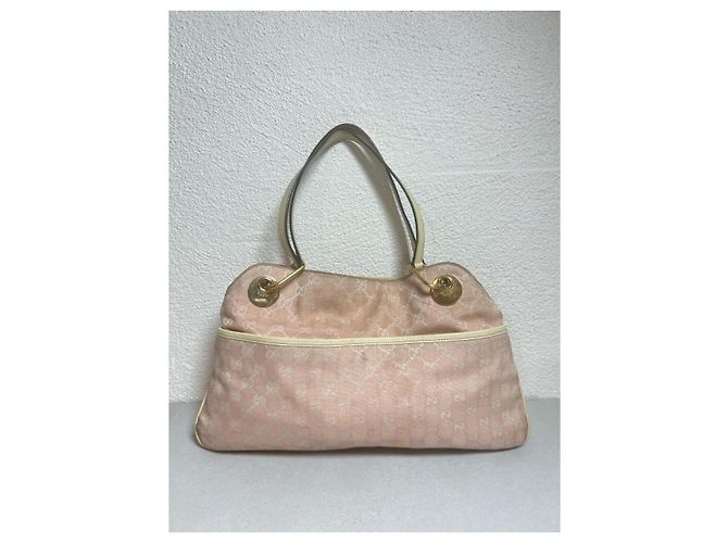 Gucci Éclipse Handtasche GG Monogramm Canvas - Rosa Pink Weiß - Ansicht 2