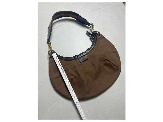 Borsa a tracolla Gucci Half Moon Hobo marrone - vista 13