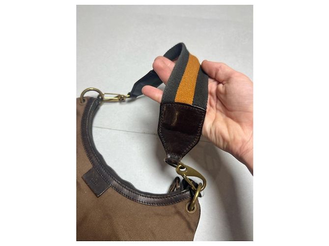 Borsa a tracolla Gucci Half Moon Hobo marrone - vista 4
