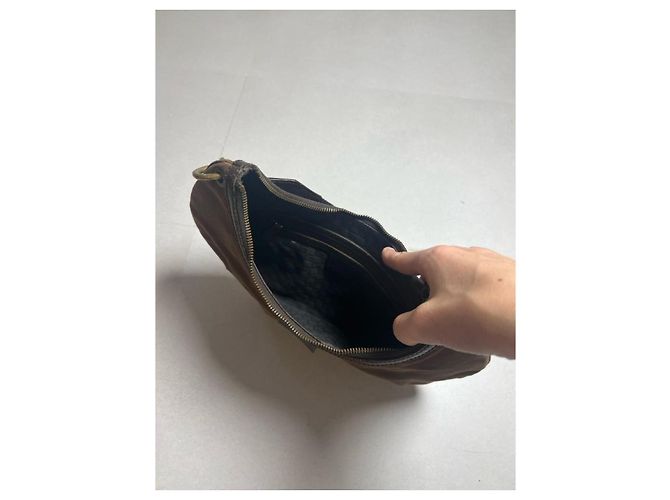 Borsa a tracolla Gucci Half Moon Hobo marrone - vista 8