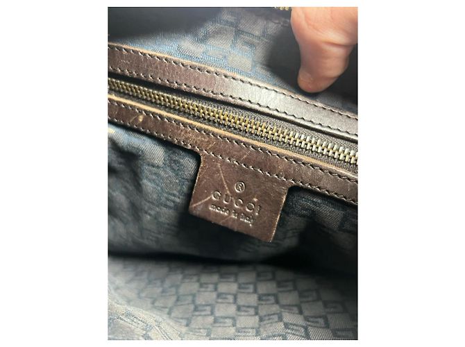 Borsa a tracolla Gucci Half Moon Hobo marrone - vista 9