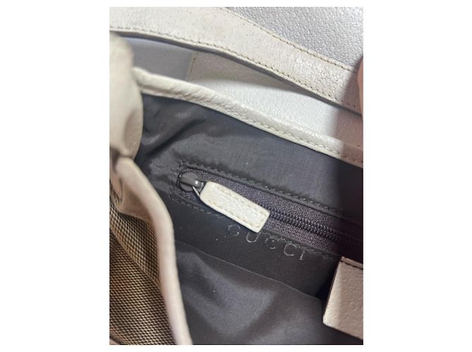 Borsa Gucci Jackie in tela e pelle beige/écru Bianco - vista 10