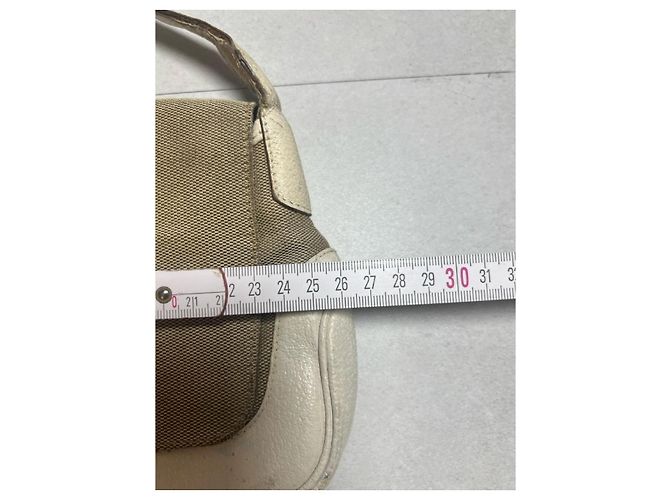 Borsa Gucci Jackie in tela e pelle beige/écru Bianco - vista 15