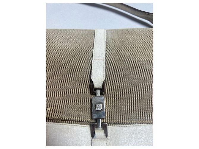 Borsa Gucci Jackie in tela e pelle beige/écru Bianco - vista 4