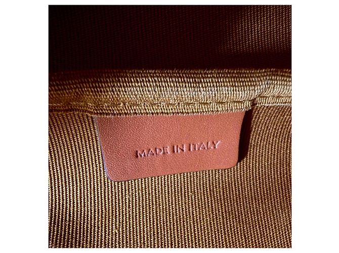 Céline Celine Medium Bucket Triomphe Canvas Calfskin Schultertasche Braun - Ansicht 14