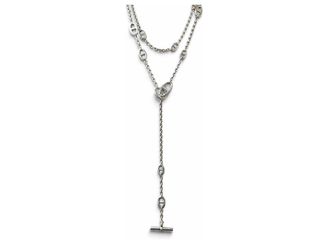 Hermès Collana lunga Hermes AG925 Chaine d'Ancre Farandole Argento - vista 3
