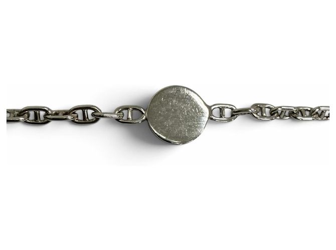 Hermès Collana a Catena Hermes 925 Chaine d'Ancre Mini Sellier Argento - vista 3