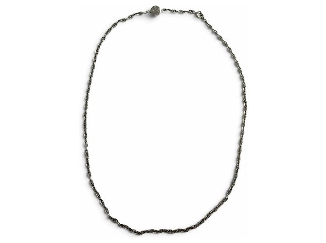 Hermès Collana a Catena Hermes 925 Chaine d'Ancre Mini Sellier Argento - vista 4