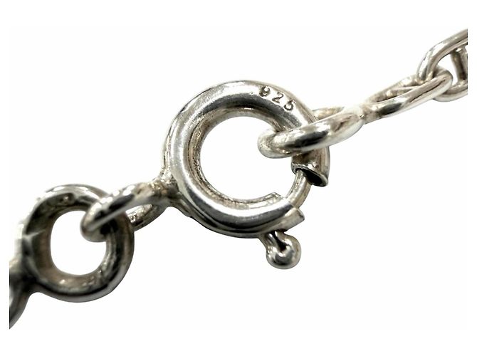 Hermès Collana a Catena Hermes 925 Chaine d'Ancre Mini Sellier Argento - vista 6