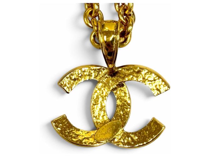 Collana a catena Chanel Vintage 94P Coco Mark D'oro - vista 3