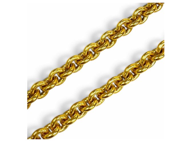 Collana a catena Chanel Vintage 94P Coco Mark D'oro - vista 5