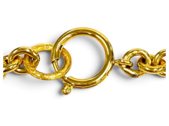 Collana a catena Chanel Vintage 94P Coco Mark D'oro - vista 6