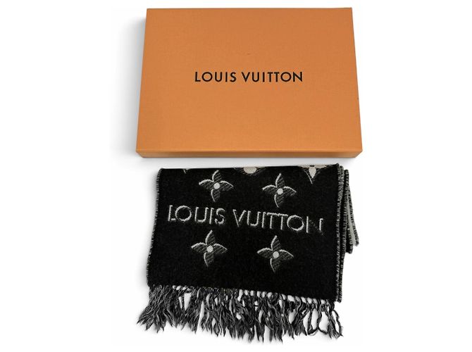 Sciarpa con frange Monogram Shine Louis Vuitton Nero - vista 2