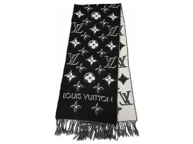 Sciarpa con frange Monogram Shine Louis Vuitton Nero - vista 4