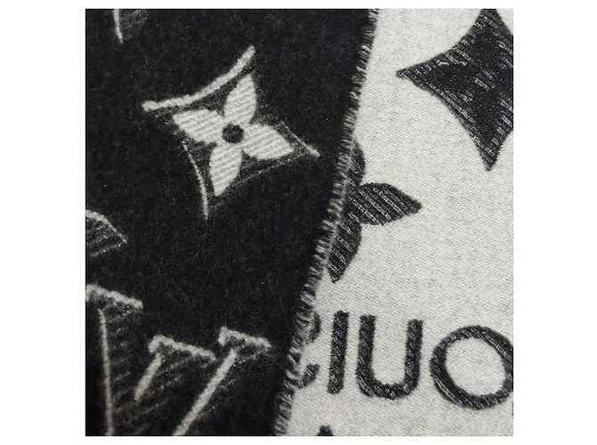 Sciarpa con frange Monogram Shine Louis Vuitton Nero - vista 5