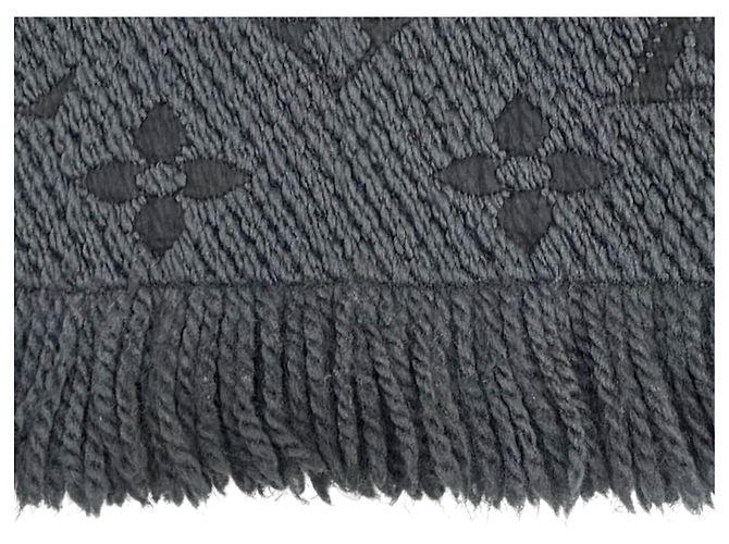 Estola Monogram Louis Vuitton Gris Oscuro Gris antracita - vista 6