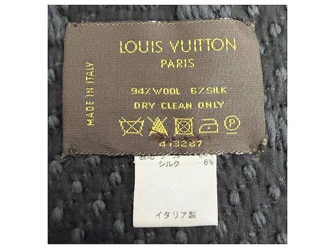 Estola Monogram Louis Vuitton Gris Oscuro Gris antracita - vista 7