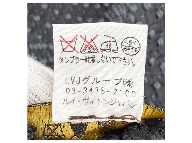 Estola Monogram Louis Vuitton Gris Oscuro Gris antracita - vista 8