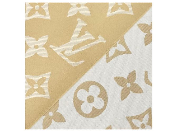 Estola Essential de lana Monogram Louis Vuitton Beige - vista 5