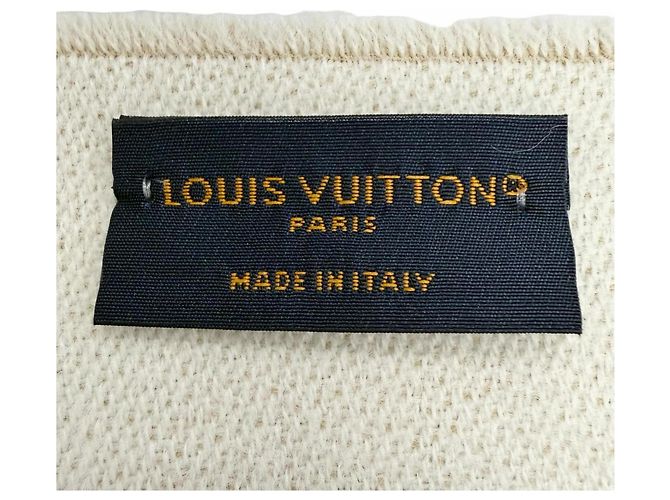 Estola Essential de lana Monogram Louis Vuitton Beige - vista 7
