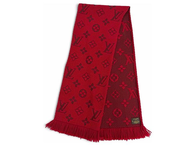 Estola de flecos Monogram Ruby Louis Vuitton Roja - vista 3