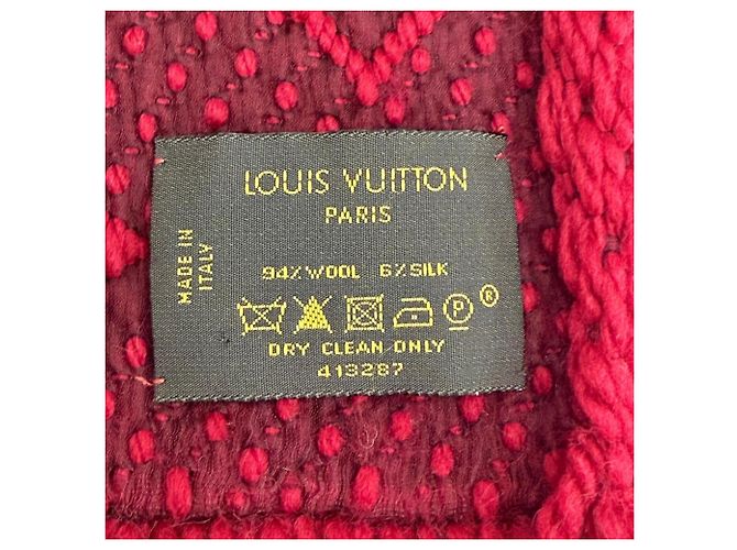 Estola de flecos Monogram Ruby Louis Vuitton Roja - vista 6