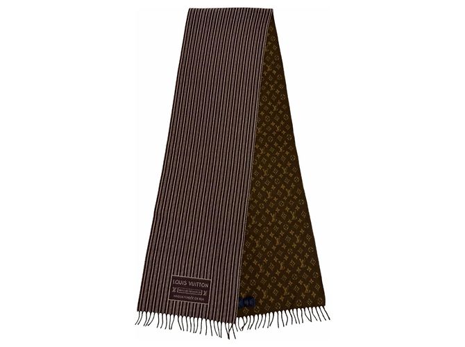 Stola Louis Vuitton My Neverfull in misto lana e cashmere Marrone - vista 4