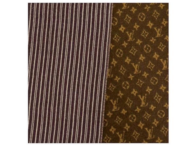 Stola Louis Vuitton My Neverfull in misto lana e cashmere Marrone - vista 5