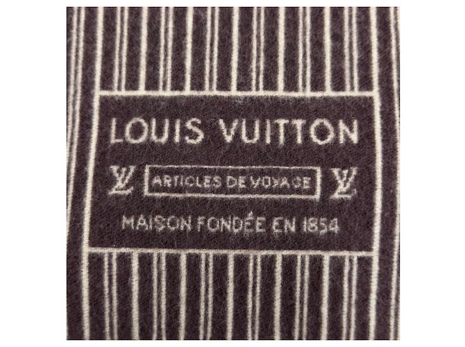 Stola Louis Vuitton My Neverfull in misto lana e cashmere Marrone - vista 7
