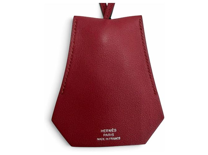 Hermès Collana Clochette in pelle Bordeaux Hermes Bordò - vista 3