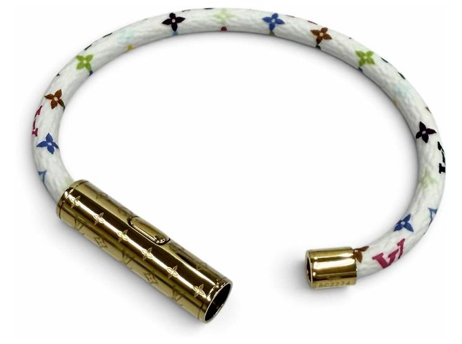 Louis Vuitton Multicolor Leder-Charm-Armband Mehrfarben - Ansicht 6