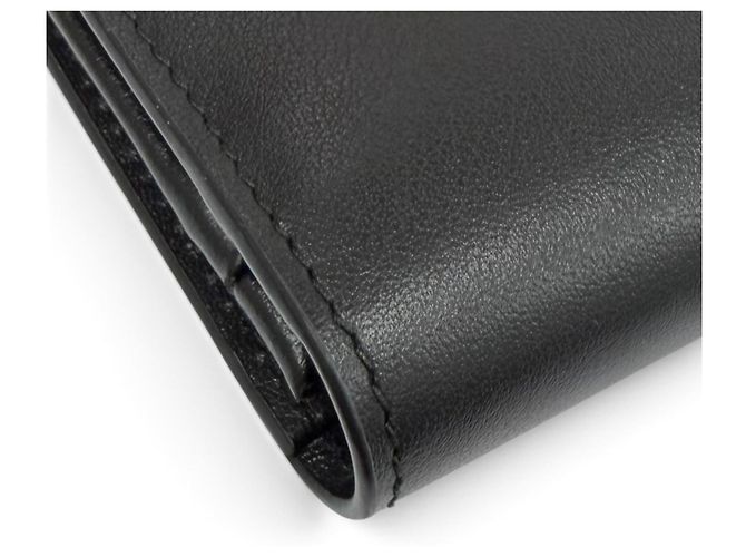 Prada City Calf Langbrieftasche mit Dreieckslogo Schwarz - Ansicht 5
