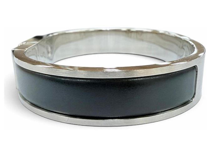 Hermès Pulsera Kelly Charm HERMES Negro Plata - vista 2