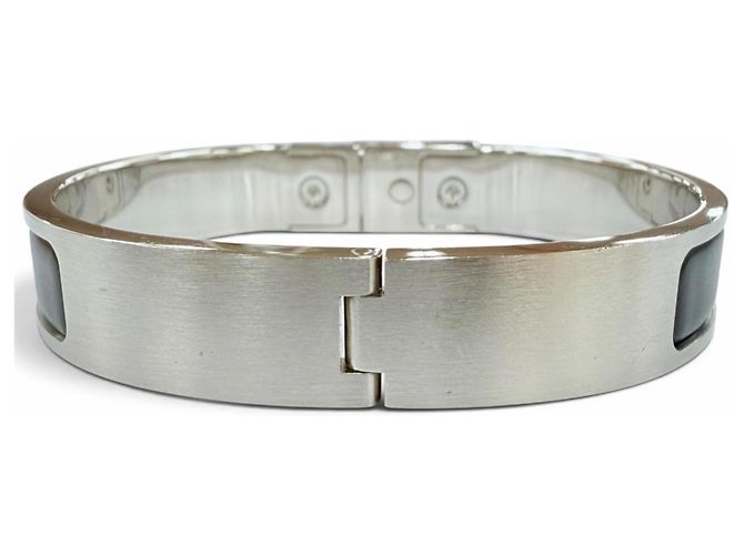 Hermès Pulsera Kelly Charm HERMES Negro Plata - vista 3
