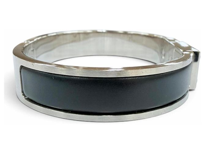 Hermès Pulsera Kelly Charm HERMES Negro Plata - vista 4