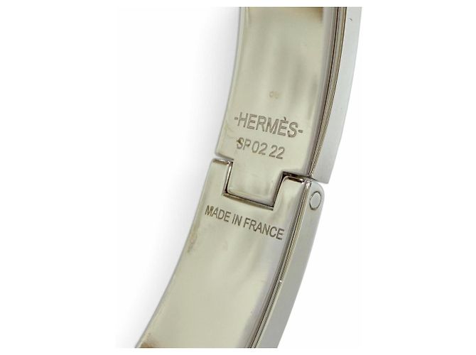 Hermès Pulsera Kelly Charm HERMES Negro Plata - vista 8