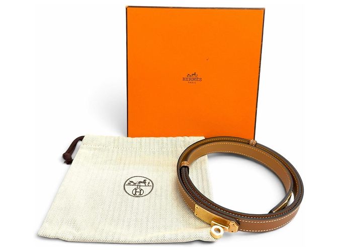 Hermès Hermes Kelly Ledergürtel Golden - Ansicht 2