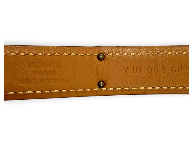 Hermès Hermes Kelly Ledergürtel Golden - Ansicht 8