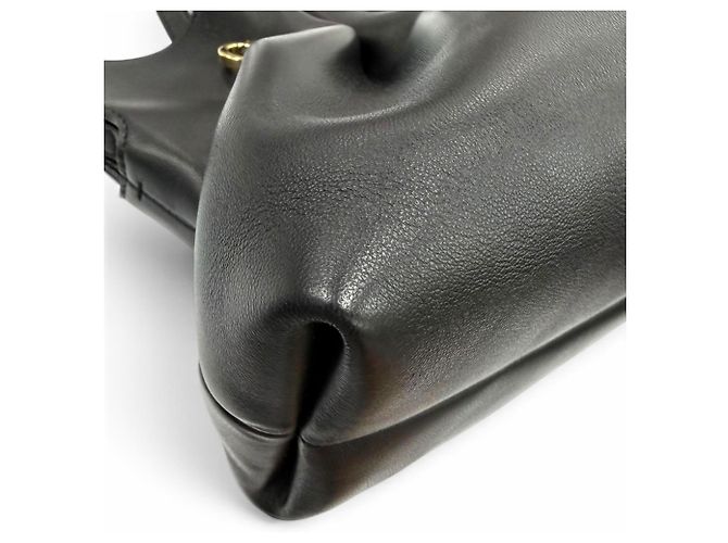 Borsa Salvatore Ferragamo Gancini Soft Bag Nero - vista 8