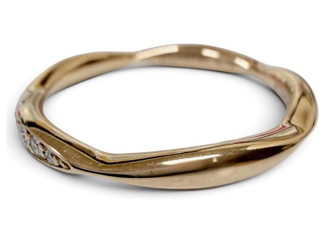 Anello Chanel Diamond Camellia Half Eternity D'oro - vista 2