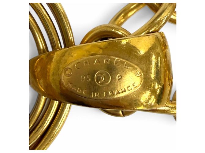 Collana a catena dorata Chanel Vintage 95P Coco Mark D'oro - vista 7