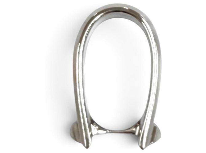 Ring Hermès Anel Hermes Jocchetto de banda dupla Preto Prata - vista 6