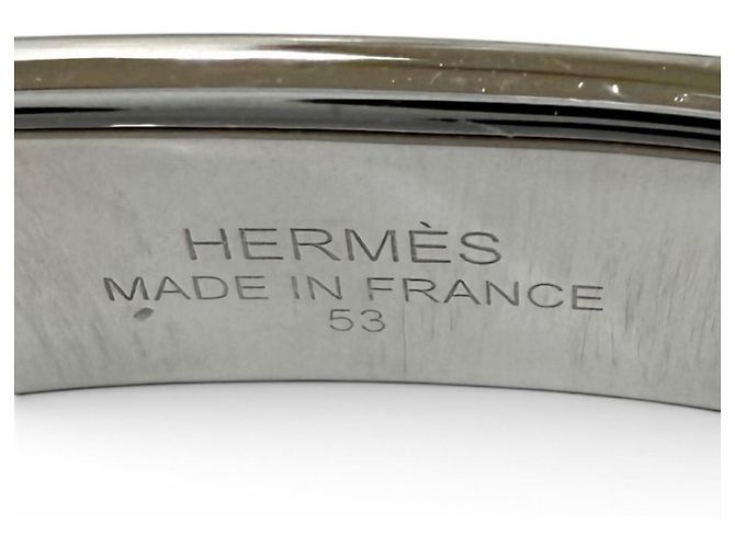 Ring Hermès Anel Hermes Jocchetto de banda dupla Preto Prata - vista 8