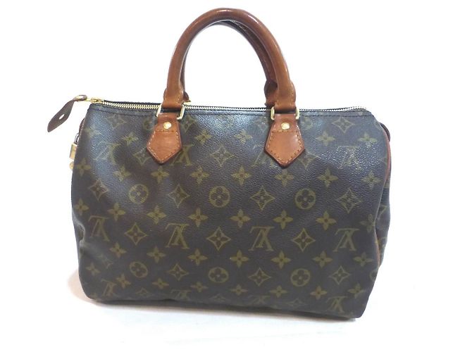 Mala Louis Vuitton Speedy 30 Monogram Marrom Monograma - vista 11