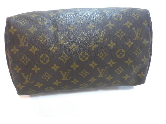 Mala Louis Vuitton Speedy 30 Monogram Marrom Monograma - vista 13