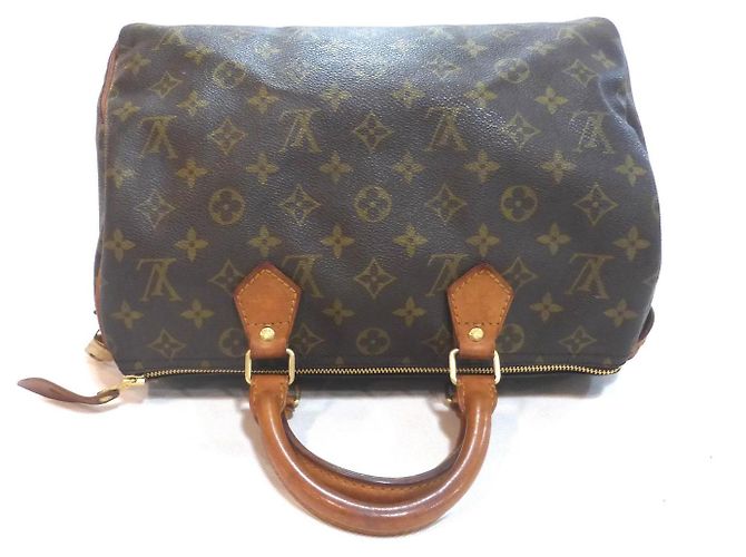 Mala Louis Vuitton Speedy 30 Monogram Marrom Monograma - vista 15